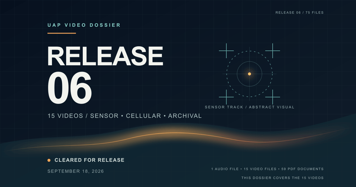 Release 06 Video Dossier: 15 Official Video Clips Indexed With Source and Mirror Links